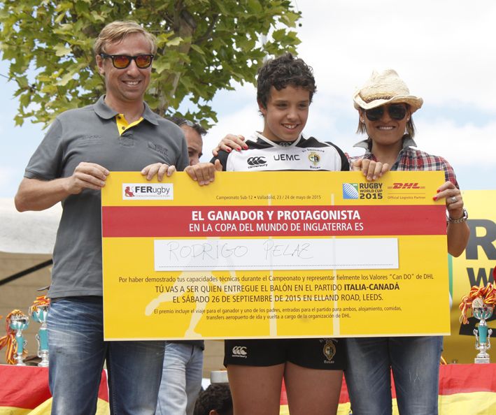 DHL elige a Rodrigo Pelaz como ganador en el Campeonato Sub12 de Rugby