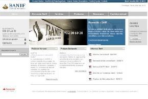 Banif, Home de la nueva web Banif, Home de la nueva web