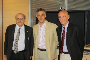 Conseller Mas-Colell, Luis Serrano, Miguel Beato Conseller Mas-Colell, Luis Serrano, Miguel Beato