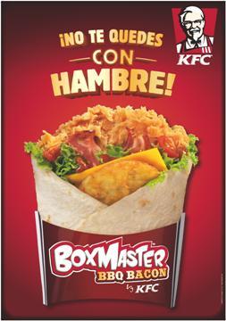 KFC presenta el nuevo producto Boxmaster BBQ Bacón en la 2ª  oleada de su campaña de publicidad en TV