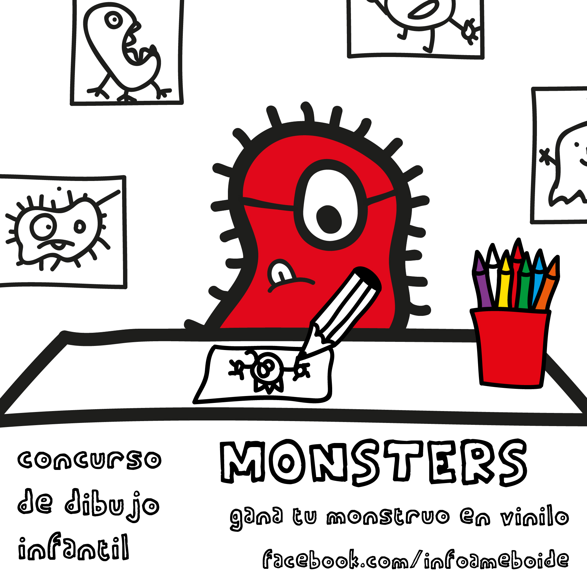 Concurso de dibujo infantil Monsters