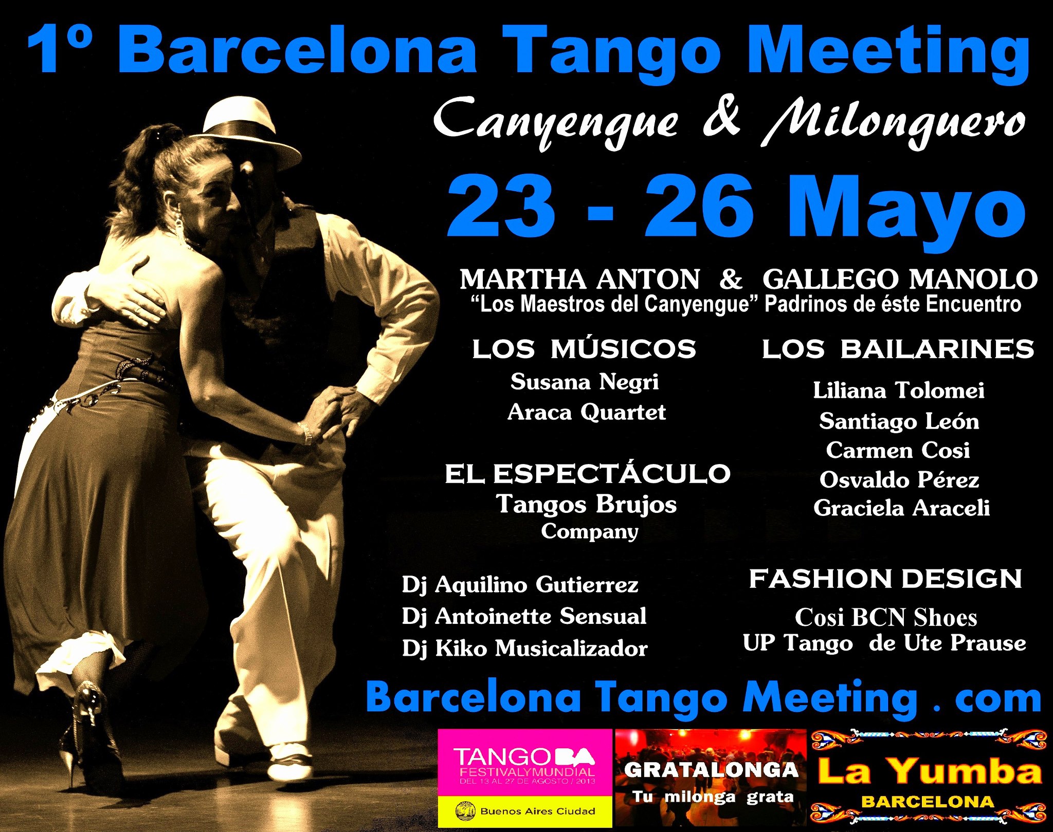 Llega A Barcelona El 1er Festival Internacional De Tango Dedicado Al Canyengue Notas De Prensa