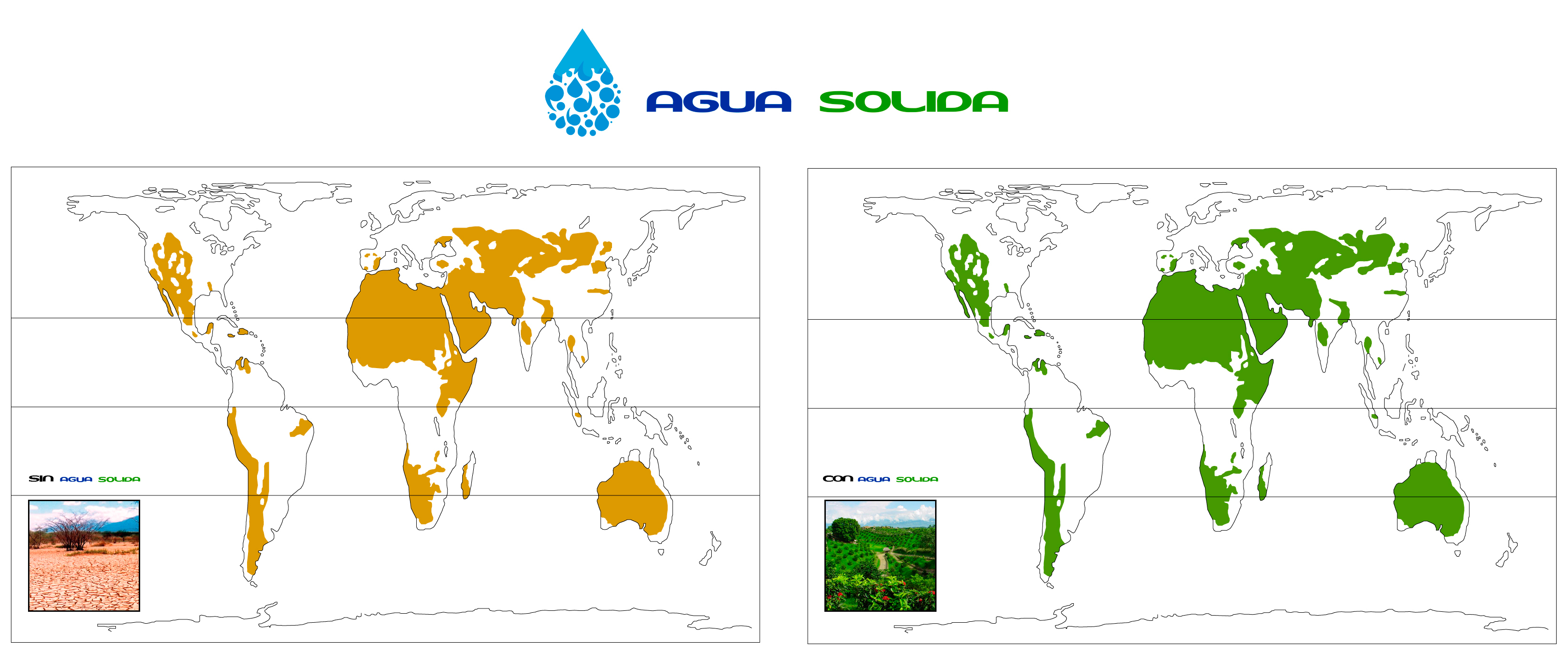 Ahorre agua, apueste por un producto revolucionario: Pruebe AGUA SÓLIDA