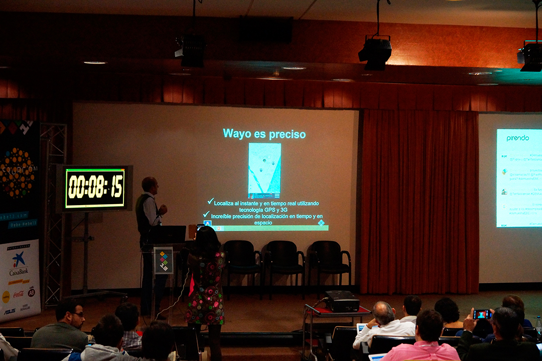 Lorenzo Ballanti presenta el Proyecto Wayo en @EBE13 y queda finalista