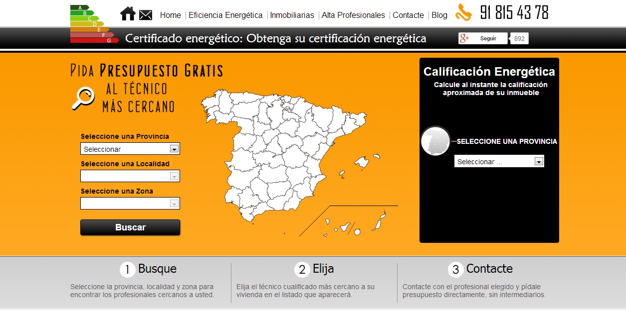 Nueva herramienta para conocer al instante la calificación energética de una vivienda.