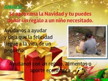Dona un regalo esta Navidad, un niño espera por ti