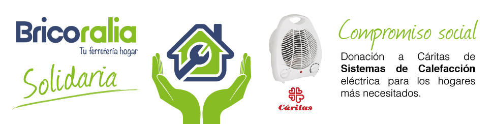 Bricoralia.com dona esta Navidad 30 termoventiladores GSC a la organización Cáritas