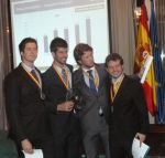 El equipo español en la final internacional de gestión de empresas.