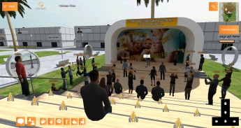 Primer evento organizado a la vez en la realidad y en un mundo virtual