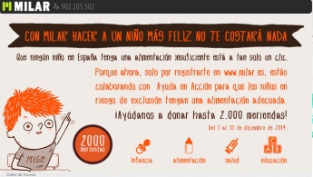 MILAR dona 2.000 meriendas para niños en riesgo de exclusión