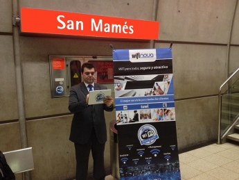 Wifinova ofrece las noticias de EITB en Metro Bilbao gracias a TUWI