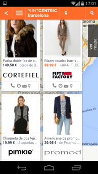 Puntcentric.com permite descubrir productos y ofertas de las tiendas cercanas