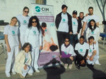 Masajistas de CIM en la Marcha BTT Ribarroja 2015