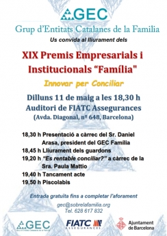 Ocho empresas reciben el Premio “Familia” de conciliación
