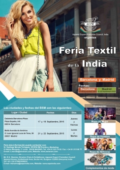 "Feria Textil de la India 2015" en Barcelona y Madrid