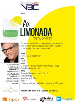 Noticias Franquicias | Invitación Espacio de Networking "La Limonada"