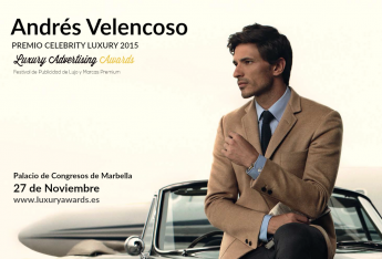 Andrés Velencoso, Premio Celebrity Luxury 2015