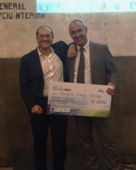 Albufera Energy Storage recibe el premio Cleantechstart 2015