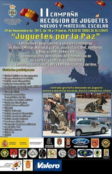 Valero patrocina la 2ª campaña de recogida de juguetes y material escolar 'Juguetes por la Paz'