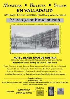 Valladolid acogerá el XVII Salón de Numismática, Filatelia y Coleccionismo