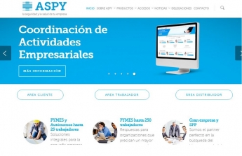 ASPY Prevención mejora sus servicios e información con su nueva página web