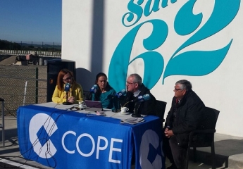 La Cadena Cope retransmite desde el Área 62 de Barbastro