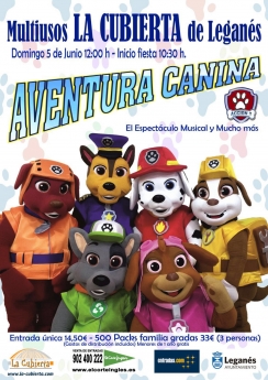 El exitoso musical 'Aventura Canina: Acción!' llega a Madrid