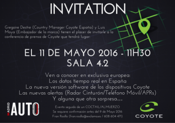 Coyote presentará en exclusiva en MadridAuto sus novedades tecnológicas y primeras cifras para España