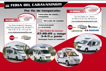 Feria del Caravaning en Murcia y Elche