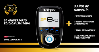 Compex celebra su 30 aniversario con el modelo exclusivo SP8.0 Gold Edition