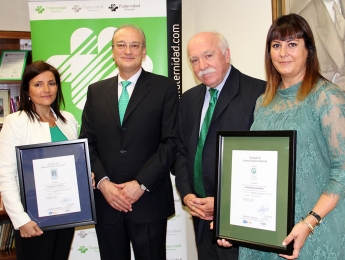 Fraternidad-Muprespa recibe de AENOR las certificaciones de Calidad ISO 9001 y Gestión Ambiental ISO 14001 