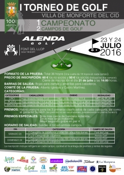 Se presenta el I Torneo de Golf Villa de Monforte del Cid, en la Costa Blanca