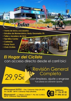 Bikesupport, tiendas de bicicletas y accesorios en Colmenar Viejo (Madrid)
