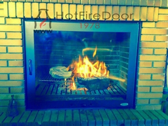 Puerta para chimenea sin obras y a medida