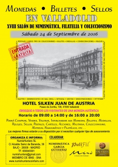 Valladolid acogerá el XVIII Salón de Numismática, Filatelia y Coleccionismo
