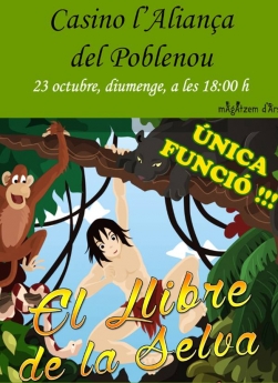 El Libro de la Selva en Barcelona el próximo domingo 23 de octubre a las 18:00