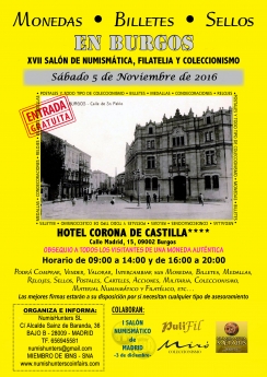 Burgos acogerá el próximo sábado el XVII Salón de Numismática, Filatelia y Coleccionismo