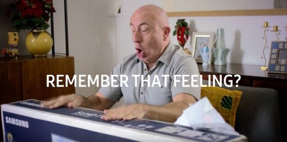 Samsung Electronics muestra a adultos que reaccionan como niños en su último anuncio