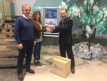 ITESAL entrega el premio sorteado en la pasada Feria Pilar al Colegio Santo Domingo de Silos