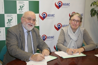 El Colegio Oficial de Farmacéuticos y la Asociación Guipuzcoana de Anticoagulados (AGIAC) intensifican su colaboración