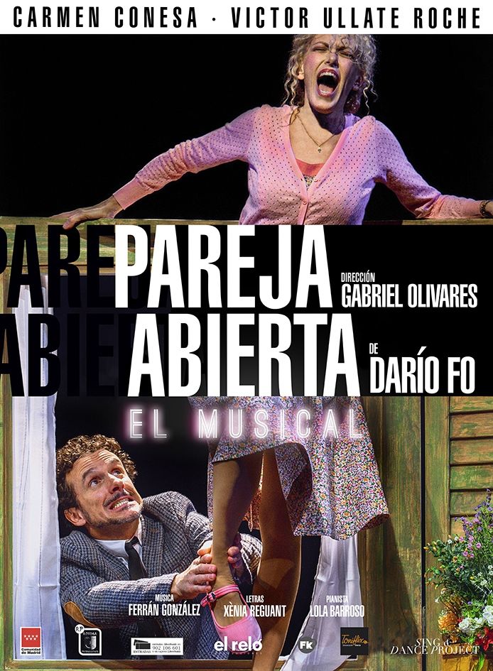 Cartel PAREJA ABIERTA El Musical