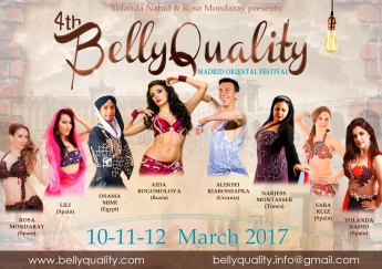 Bellyquality Madrid Oriental Festival trae, en su cuarta edición, a grandes maestros Internacionales de Danza Oriental
