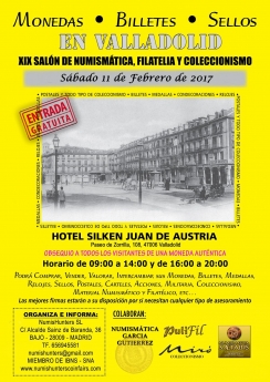 Valladolid acogerá el XIX Salón de Numismática, Filatelia y Coleccionismo
