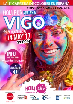 Miles de corredores darán colorido a las calles de Vigo con la Holi Run