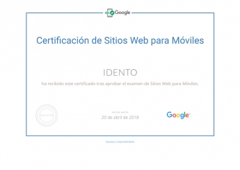 Idento suma otra certificación que la sitúa como una de las empresas líderes del Marketing Online en España