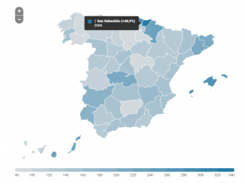 Los alquileres vacacionales en San Sebastián suben un 48,9% entre junio y julio 