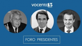 Vocento reúne en un coloquio a los tres expresidentes del Gobierno: González, Aznar y Zapatero