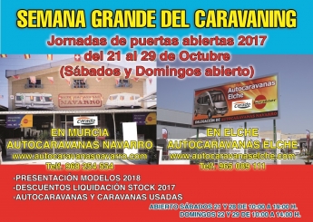 Semana Grande del Caravaning en Murcia y Elche