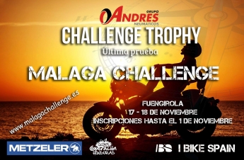 Málaga espera este fin de semana más de 300 ‘moteros’ en el último reto del Andrés Challenge Trophy 