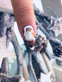 Decoraciones de uñas para Navidad
